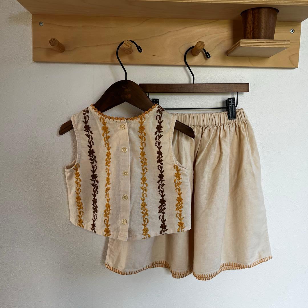 アポリナ APOLINA JUNE SKIRT SET _MILK 3-5y