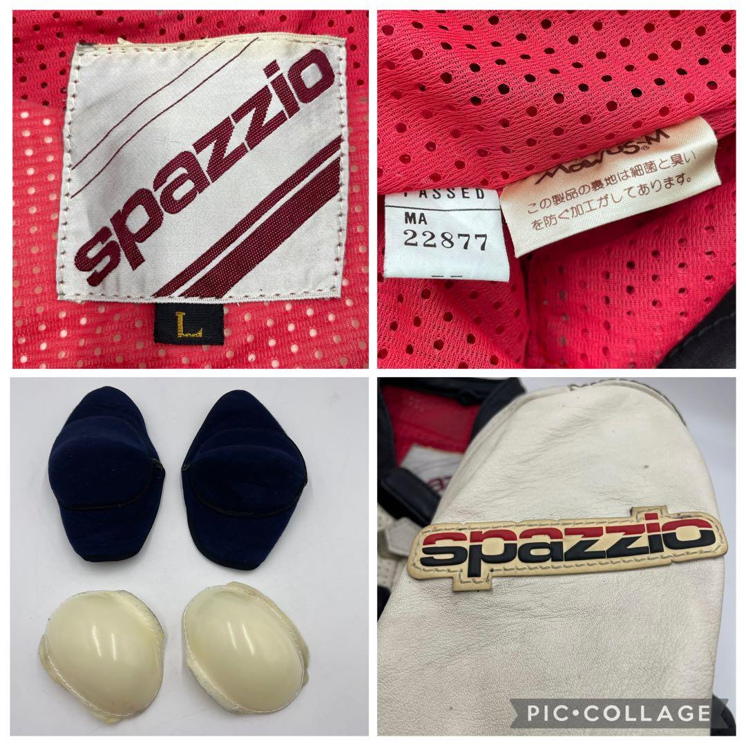 専用　SPAZZIO レーシング　革つなぎ　背中　肘　肩　プロテクター付き　L