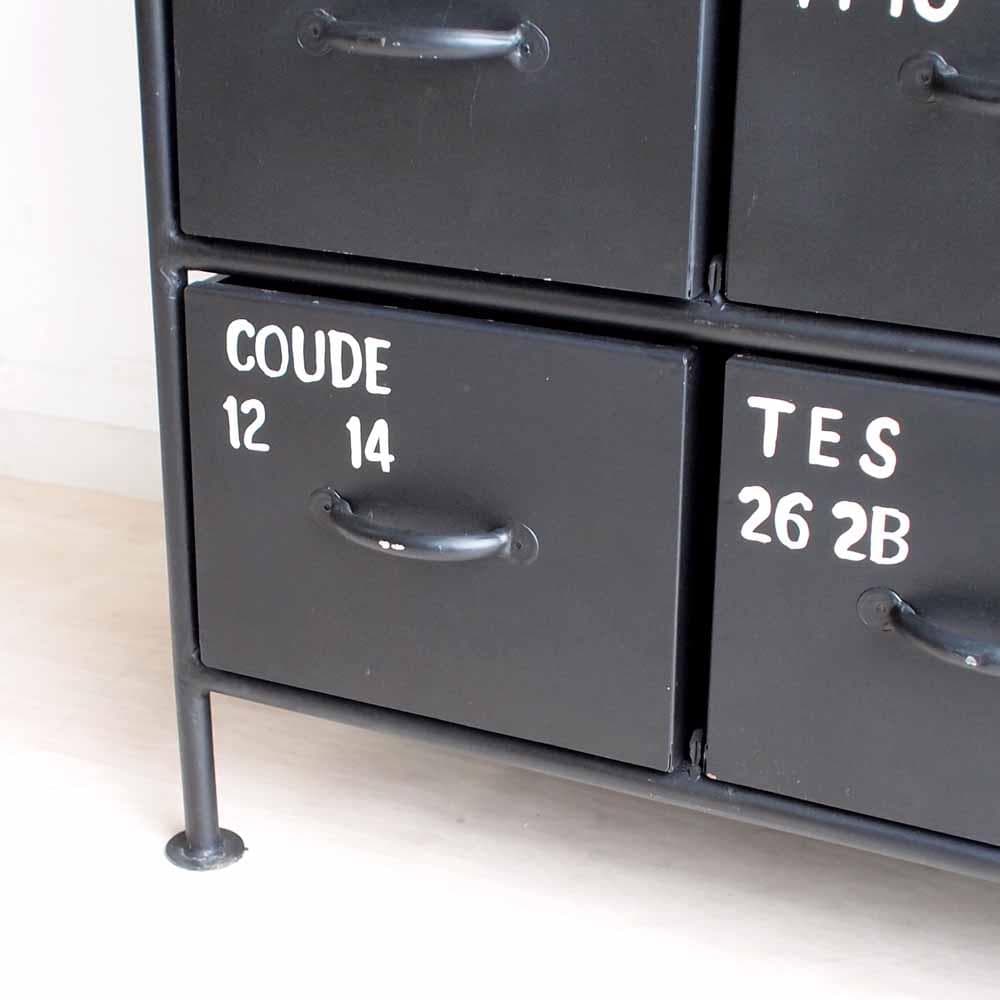 アイアンチェスト インダストリアル 黒鉄 ビンテージテイスト ZR24196