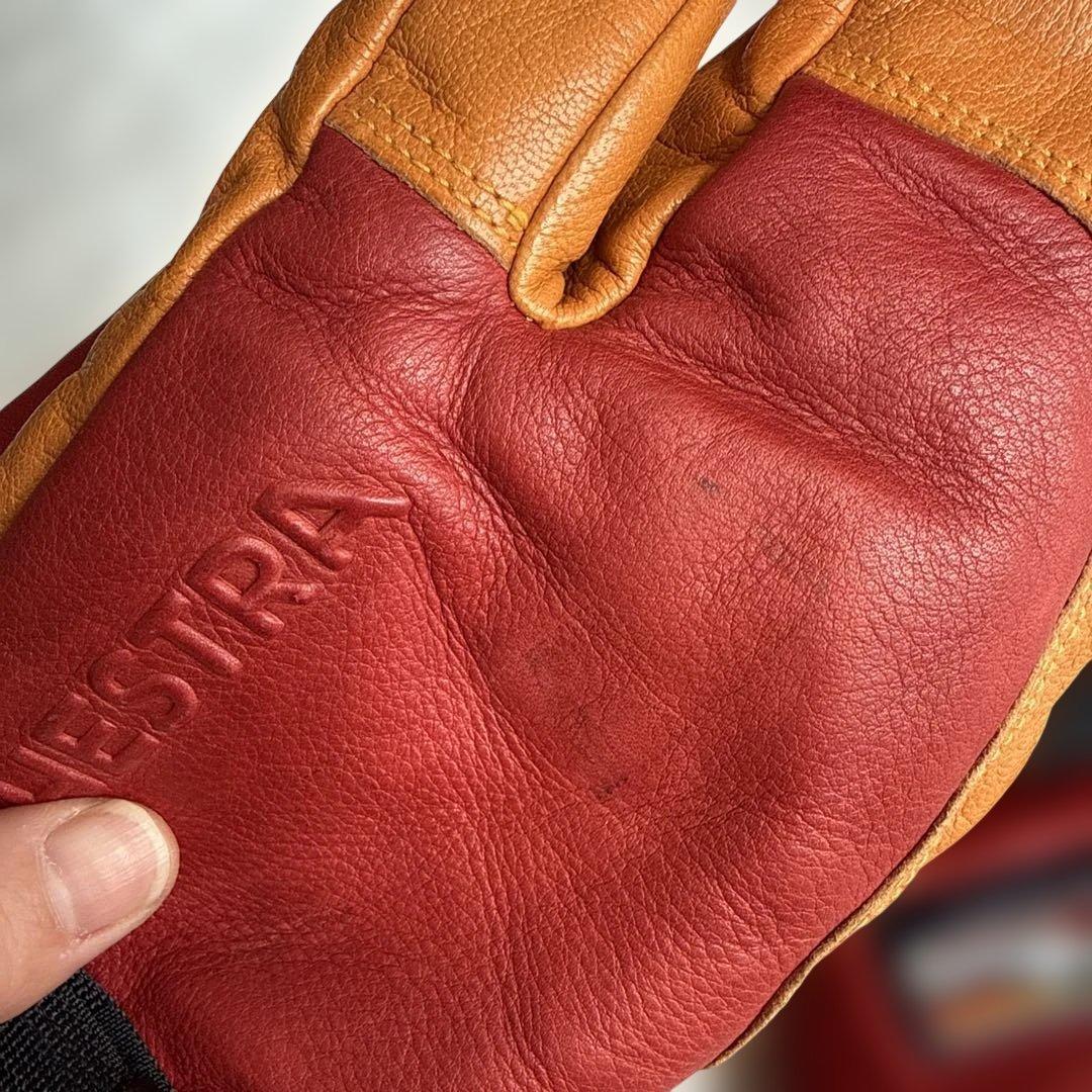 ⭐︎希少カラー　Hestra へストラ　3フィンガー・フル・レザー　サイズ6