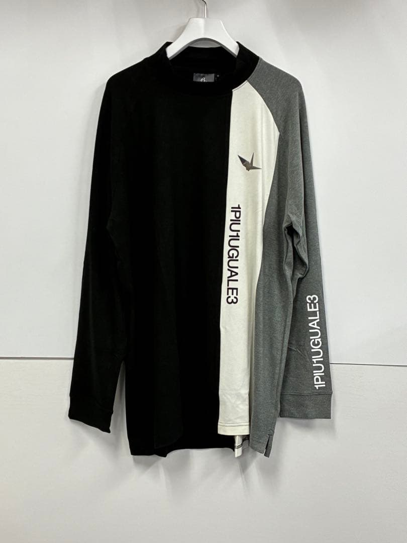 ウノピュウ L/S MOCK NECK STRIPE メンズXL 黒