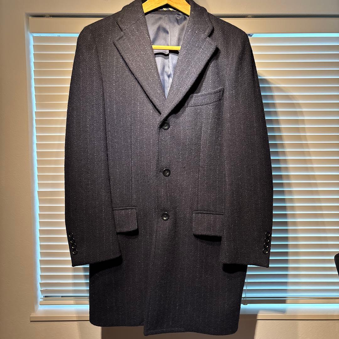 【値引き】新品 未使用 ハリスツイード チェスターコート
