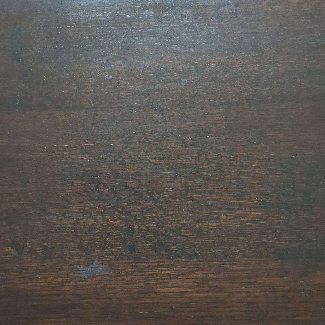 木製 ダークブラウン ねじり脚　ゲートレッグテーブル　バタフライテーブル