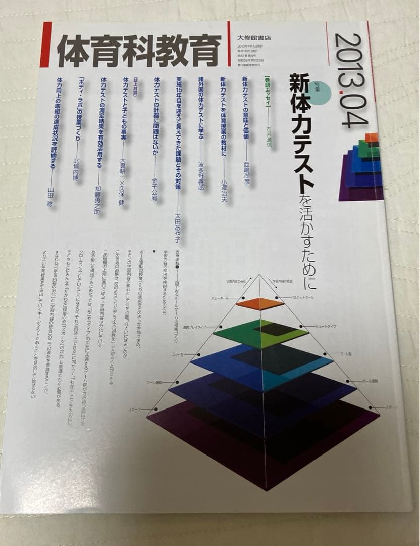 体育科教育　バックナンバー　大修館書店