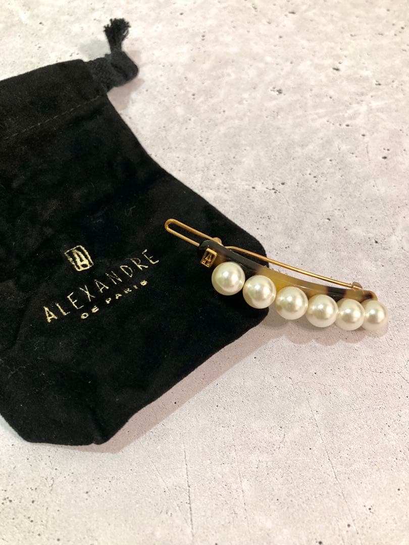 ALEXANDRE DE PARIS パール ヘアピン