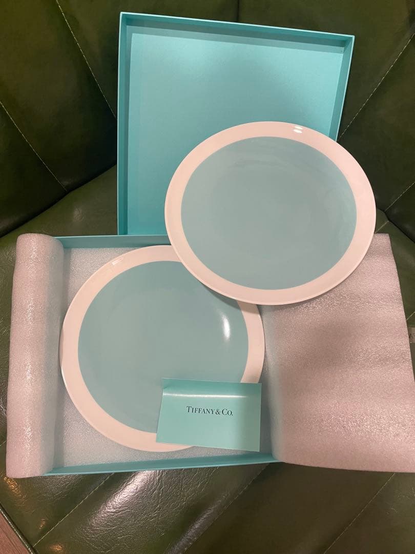 Tiffany & Co. ターコイズ プレート 2枚セット