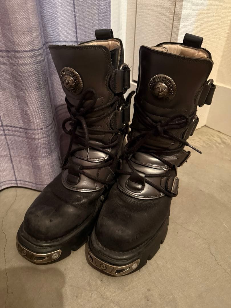 NEWROCK ニューロック ブーツ EU40 25cm 厚底 ブラック