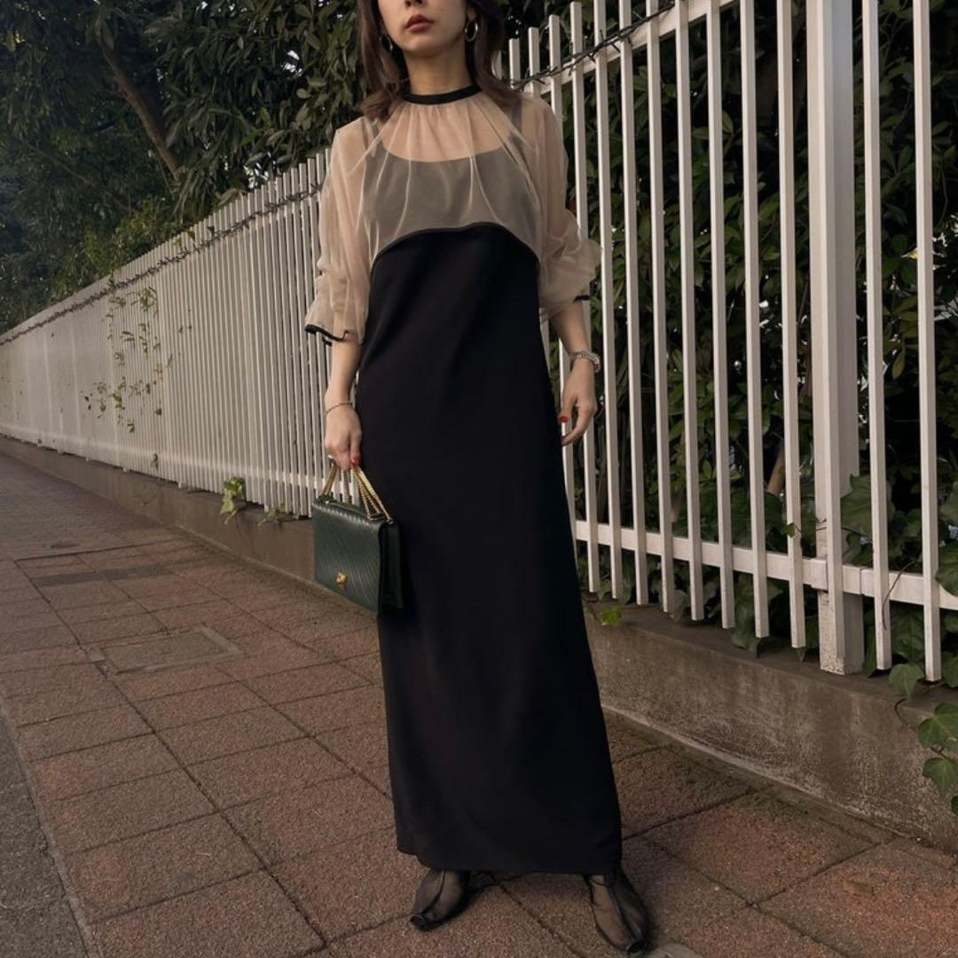 Ameri VINTAGE アメリヴィンテージ　エアリーヴェールドレス