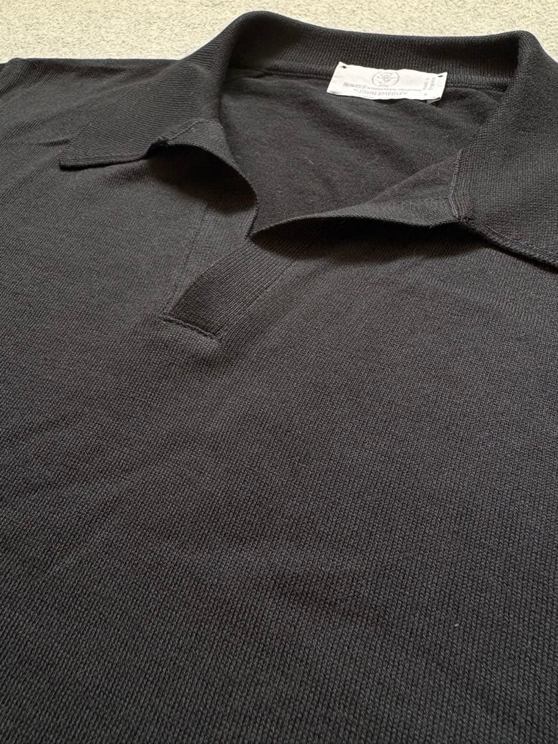 【美品】JOHN SMEDLEY ジョンスメドレー スキッパーポロシャツ 別注品