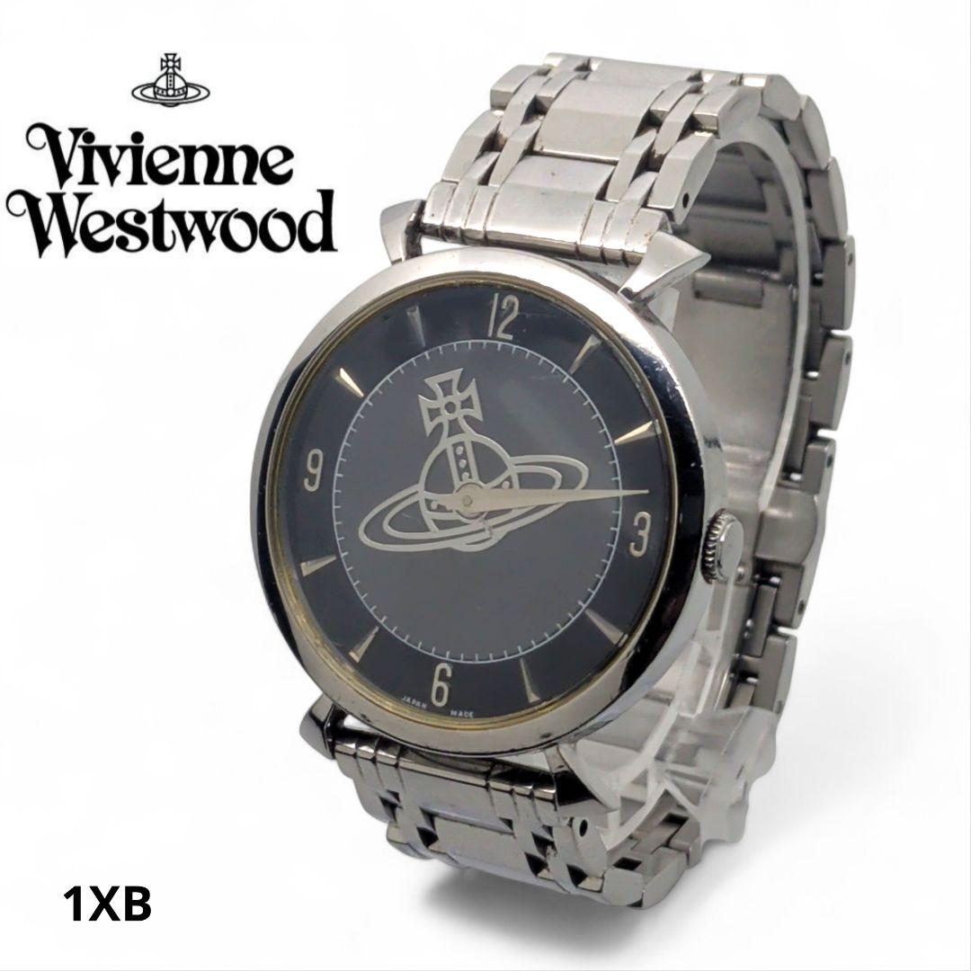 【希少】Vivienne Westwood オーブ文字盤 QZ腕時計 電池交換済