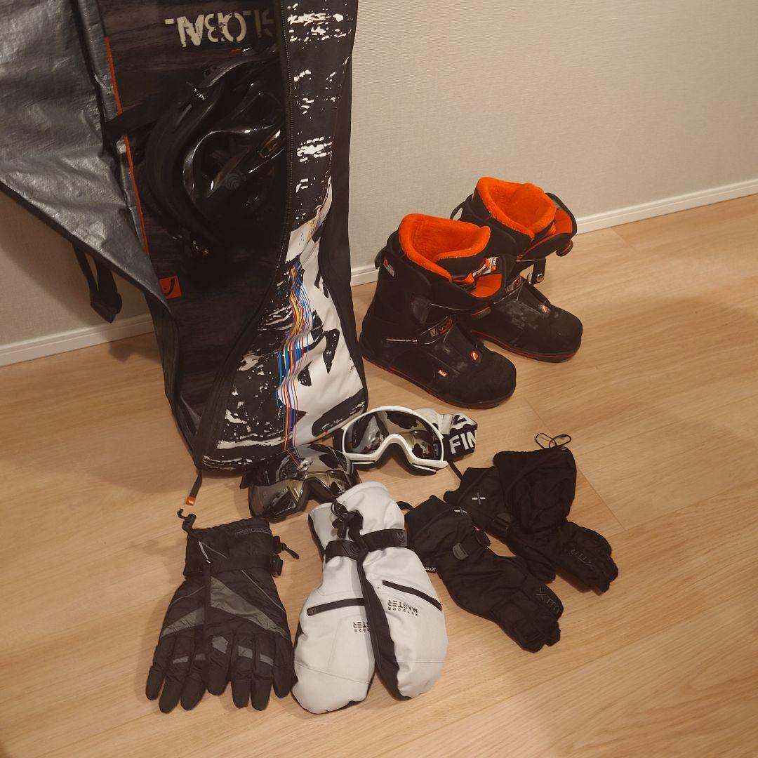 明*光様 Head スノーボードセット（ボード・ブーツ・ゴーグル・手袋）