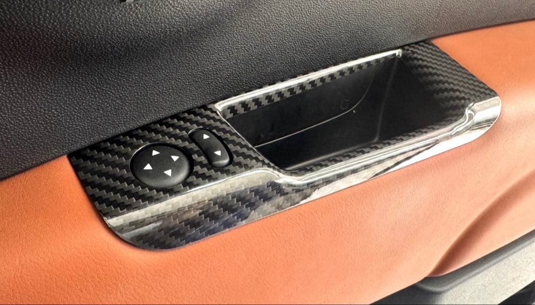 アバルト 右ハンドル 595 659 カーボン ドアコンソール スイッチカバー