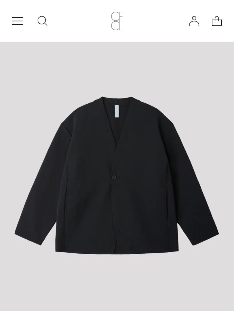 【2/1限定値下げ】CFCL カラーレスボクシージャケット（サイズ:3）