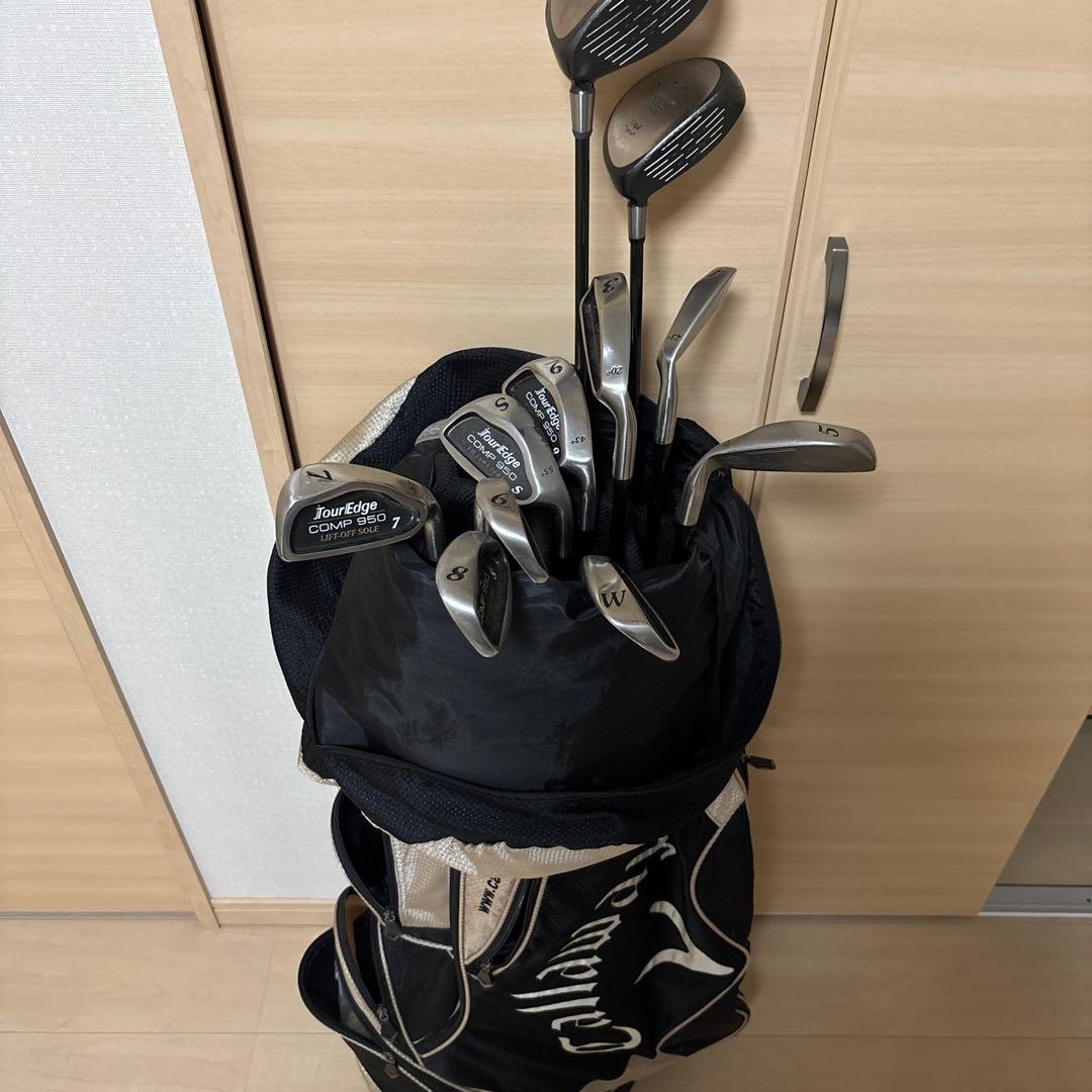 ゴルフクラブメンズフルセット　バッグ付き初心者、練習用　右利き
