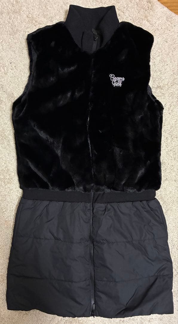 BEAMS GOLF ブラック ベスト ワンピース