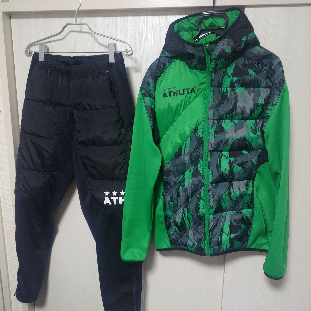 【美品】ATHLETA 中綿ウォームジャケット 上Ｌ下О セットアップ