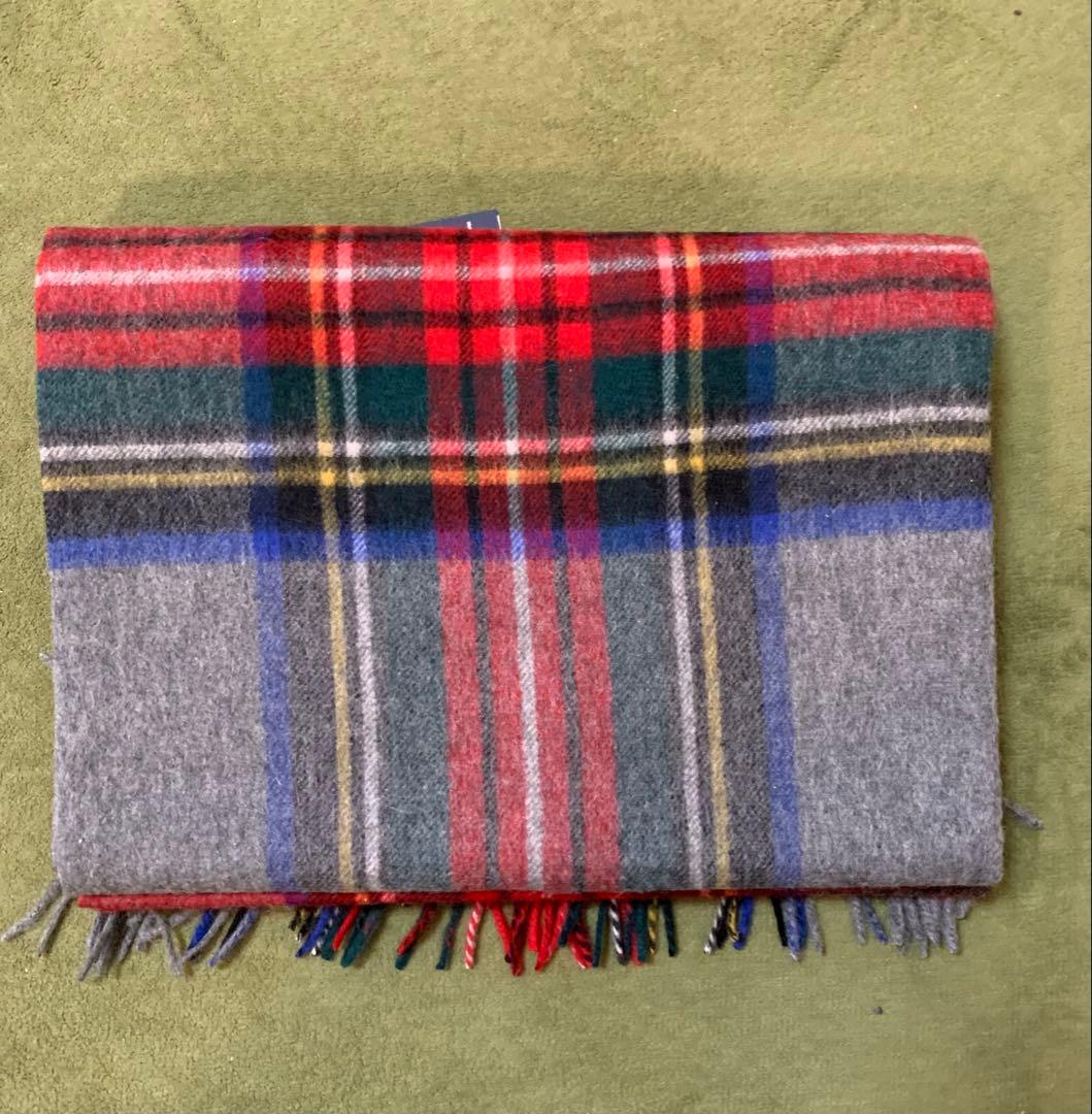 は*く様 ジョンストンズ大判　マフラー　スカーフ　グレースチュワートタータンチェ
