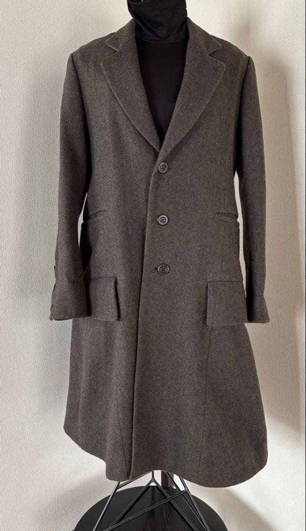 Yohji Yamamoto ヨウジヤマモト ウール ロング チェスター コート