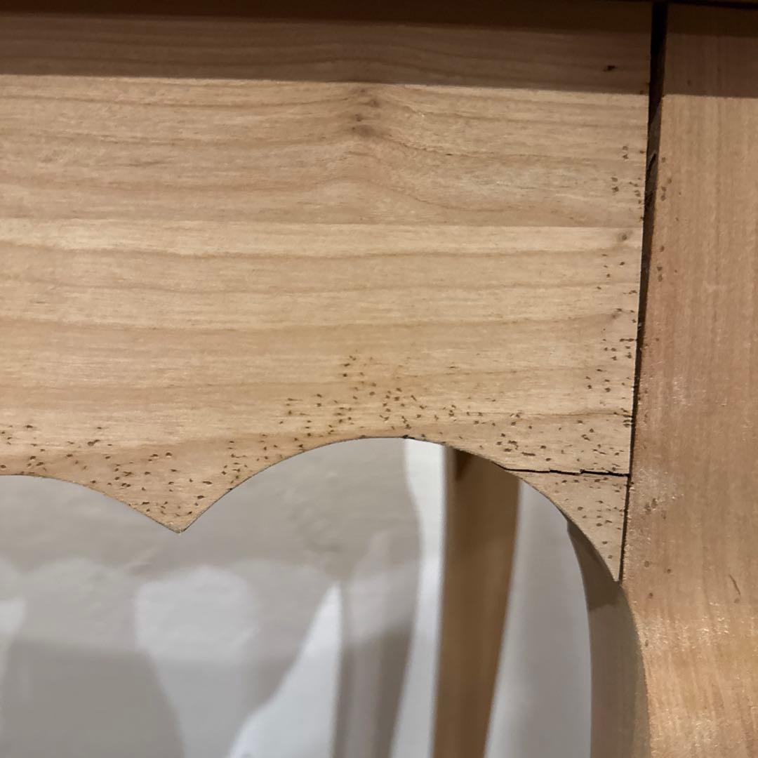 年末年始saleヴィンテージ　木製サイドテーブル　引き出し付き　剥離