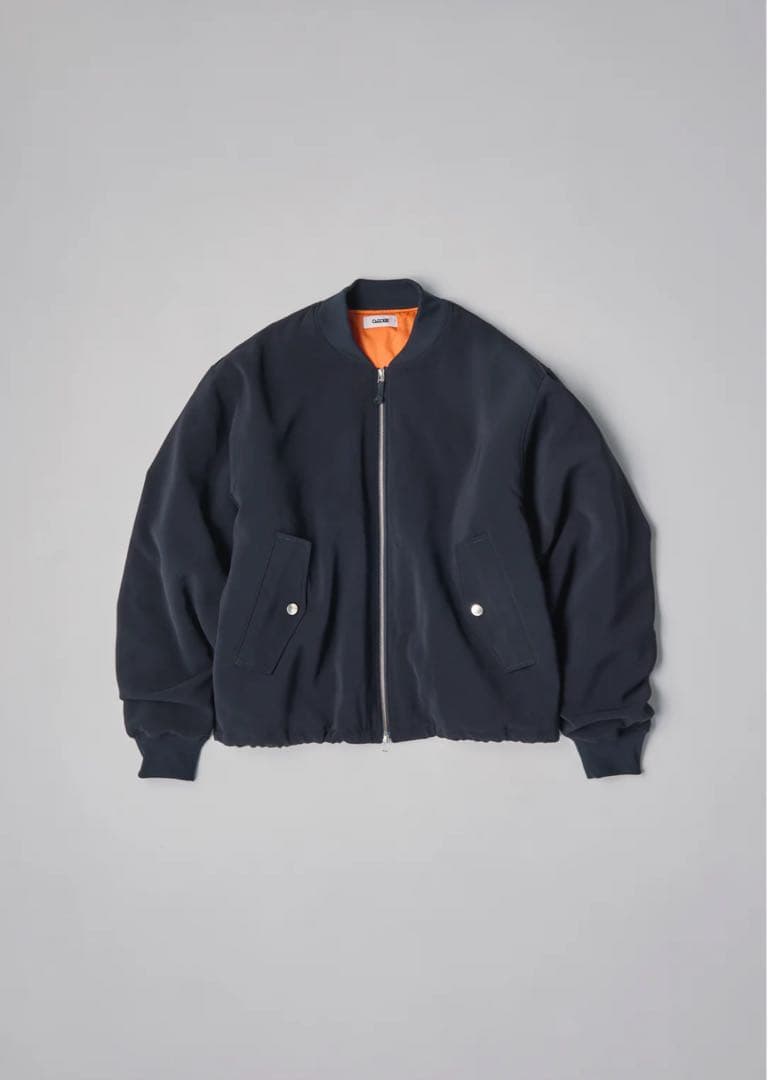 ジャケット・アウター CARORIE STRETCH DOUBLE CLOTH MA-1 BLACK