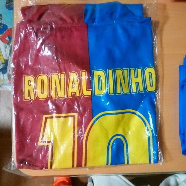バルセロナ時代のロナウジーニョのユニフォーム