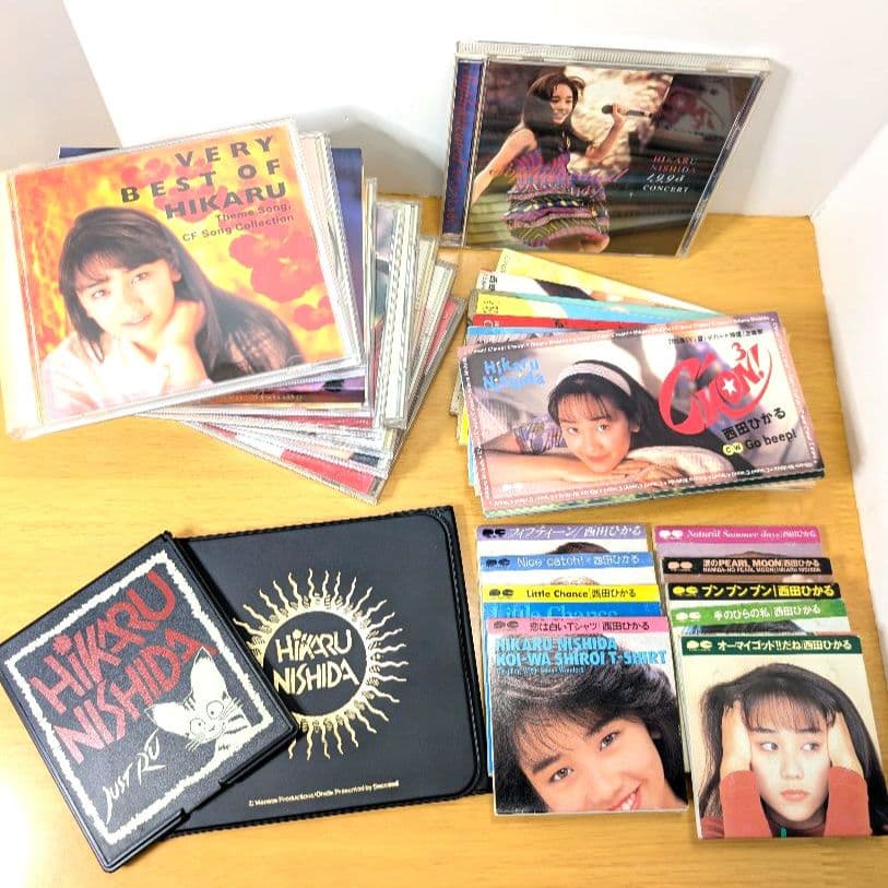 西田ひかる CD アルバム シングル 手鏡 CDケースまとめ売り
