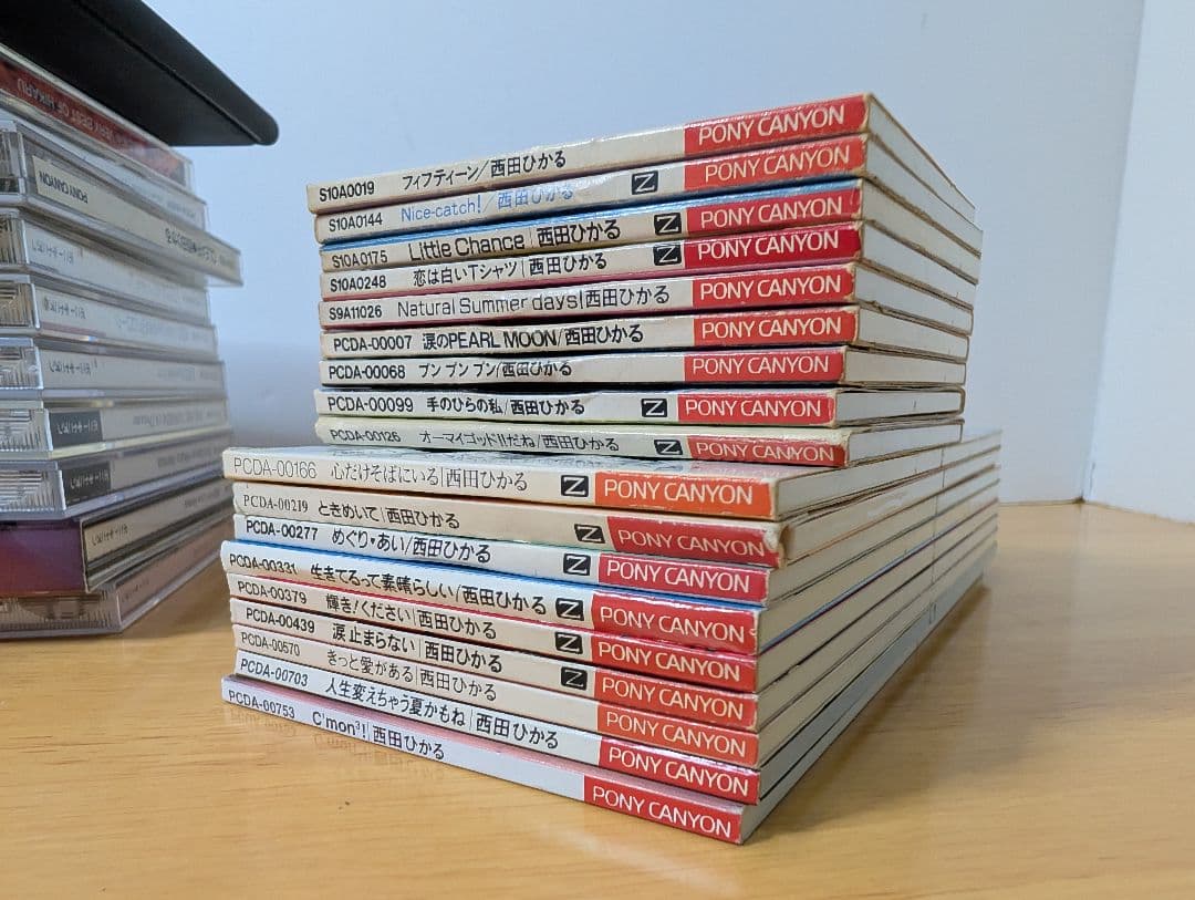 西田ひかる CD アルバム シングル 手鏡 CDケースまとめ売り