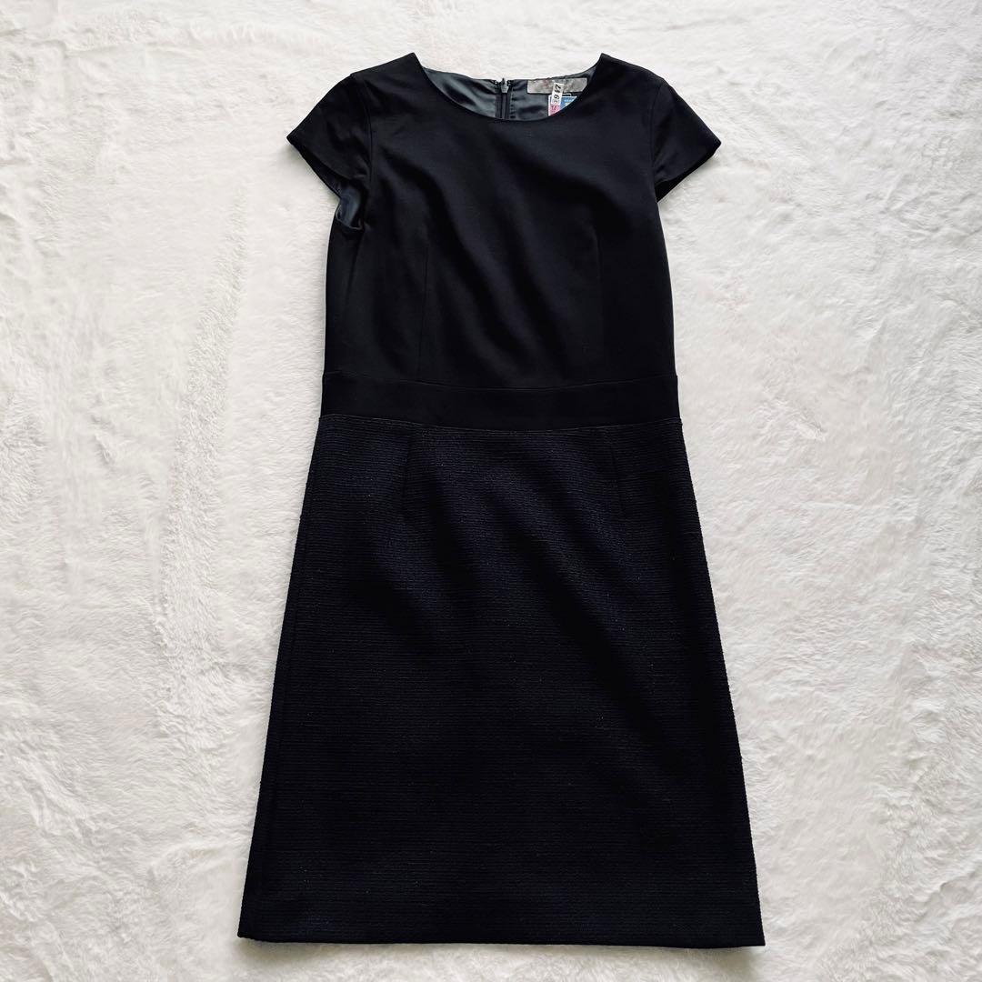 極美品✨ユナイテッドアローズ　セットアップ　ノーカラー　ツイード　紺　L