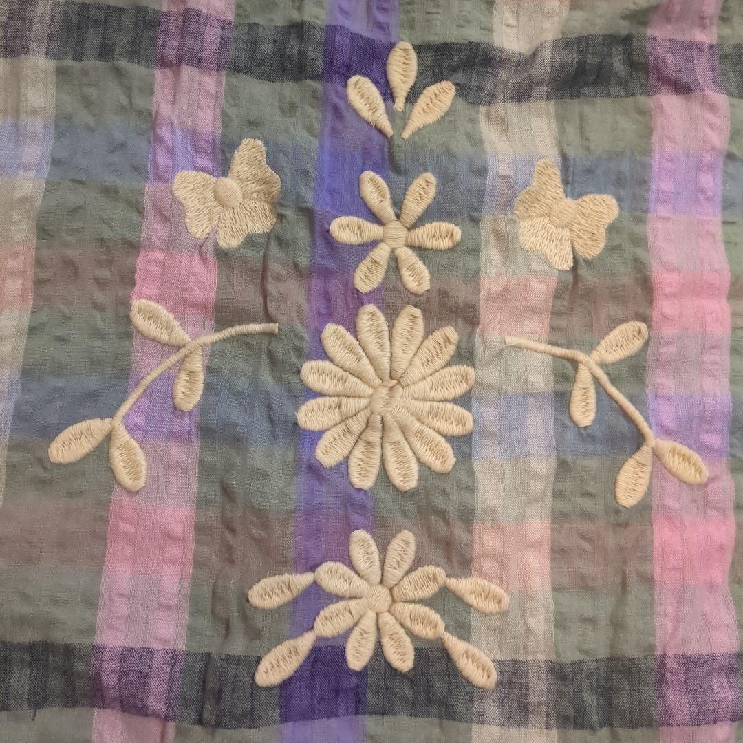 ワンピース Apolina Iris smock picninc check 7-9Y