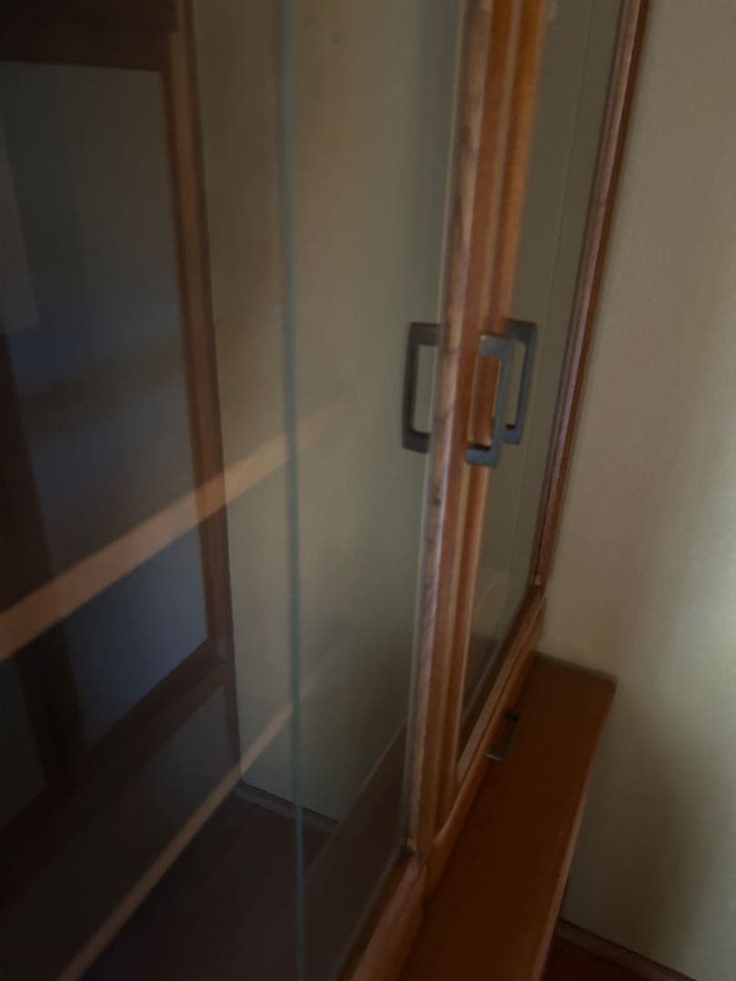 レトロ 木製 食器棚 本棚 ブラウン ディスプレイ キャビネット