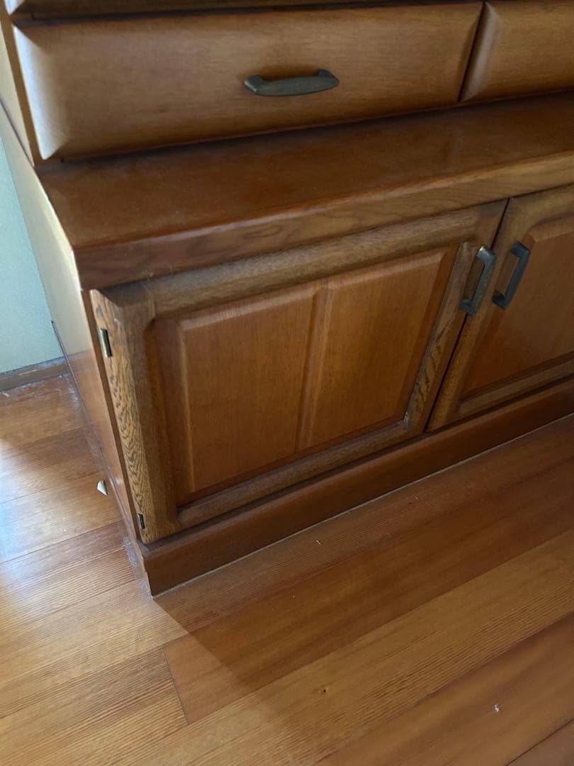 レトロ 木製 食器棚 本棚 ブラウン ディスプレイ キャビネット