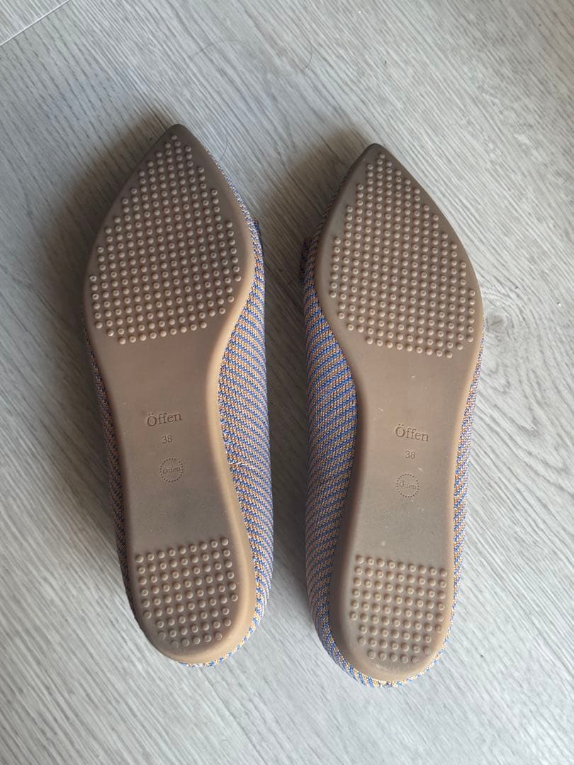 Öffen フラットシューズ pointed-RUBAN サイズ38