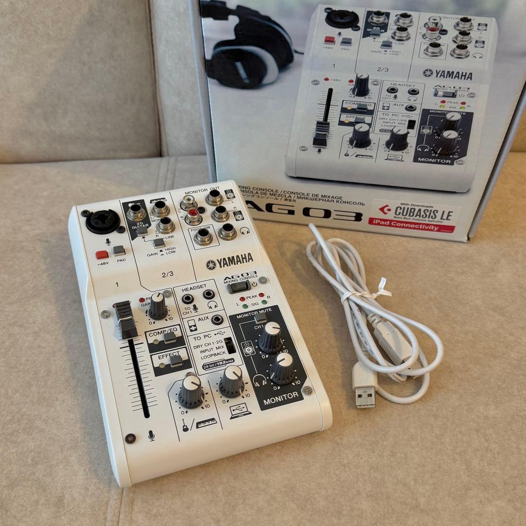 【動作確認◎】YAMAHA AG03 配信向けミキサー 箱付き