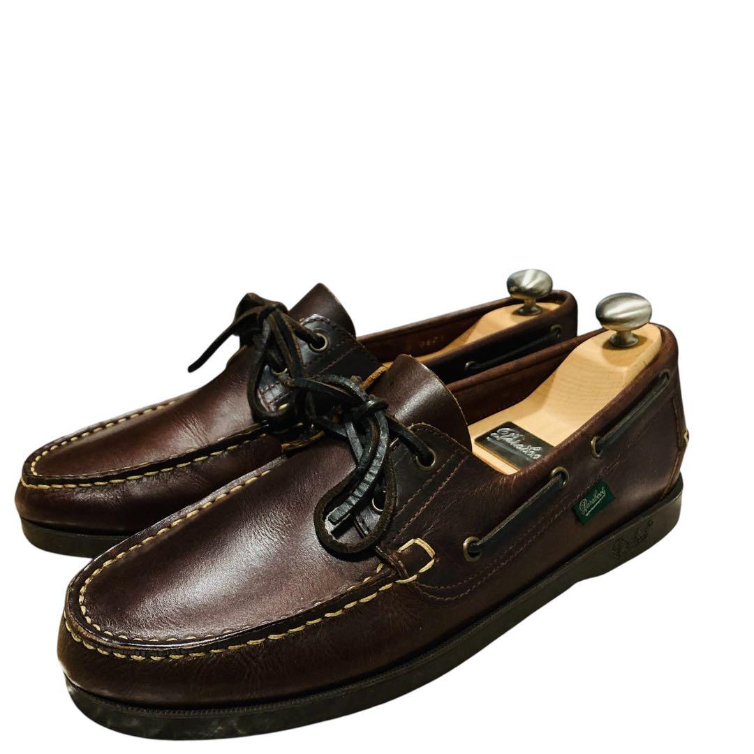 美品　Paraboot パラブーツ　デッキシューズ　8 ブラウン　バース
