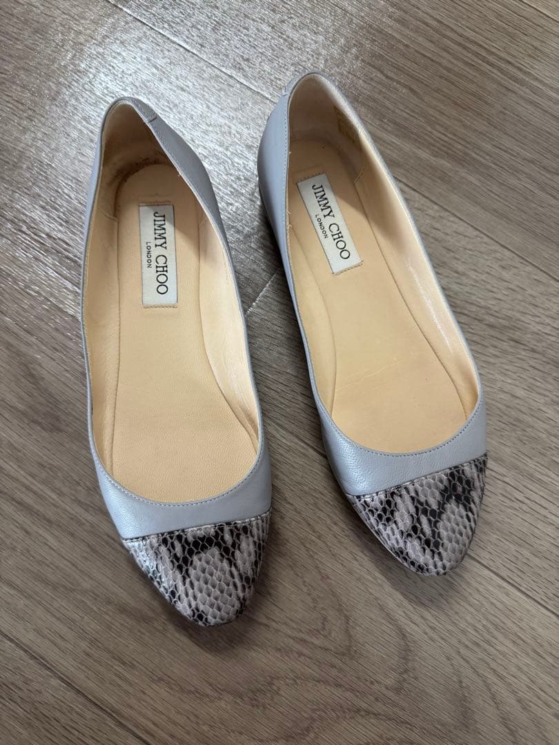 【美品】JIMMY CHOO フラットシューズ 23.5cm