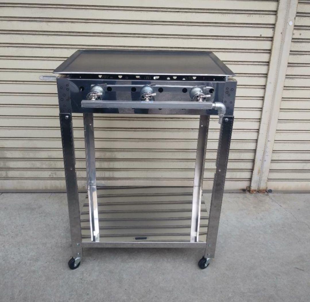 ネット専売　専用台セット　ガスグリドル　鉄板焼　軒先販売　イベント　フードフェス