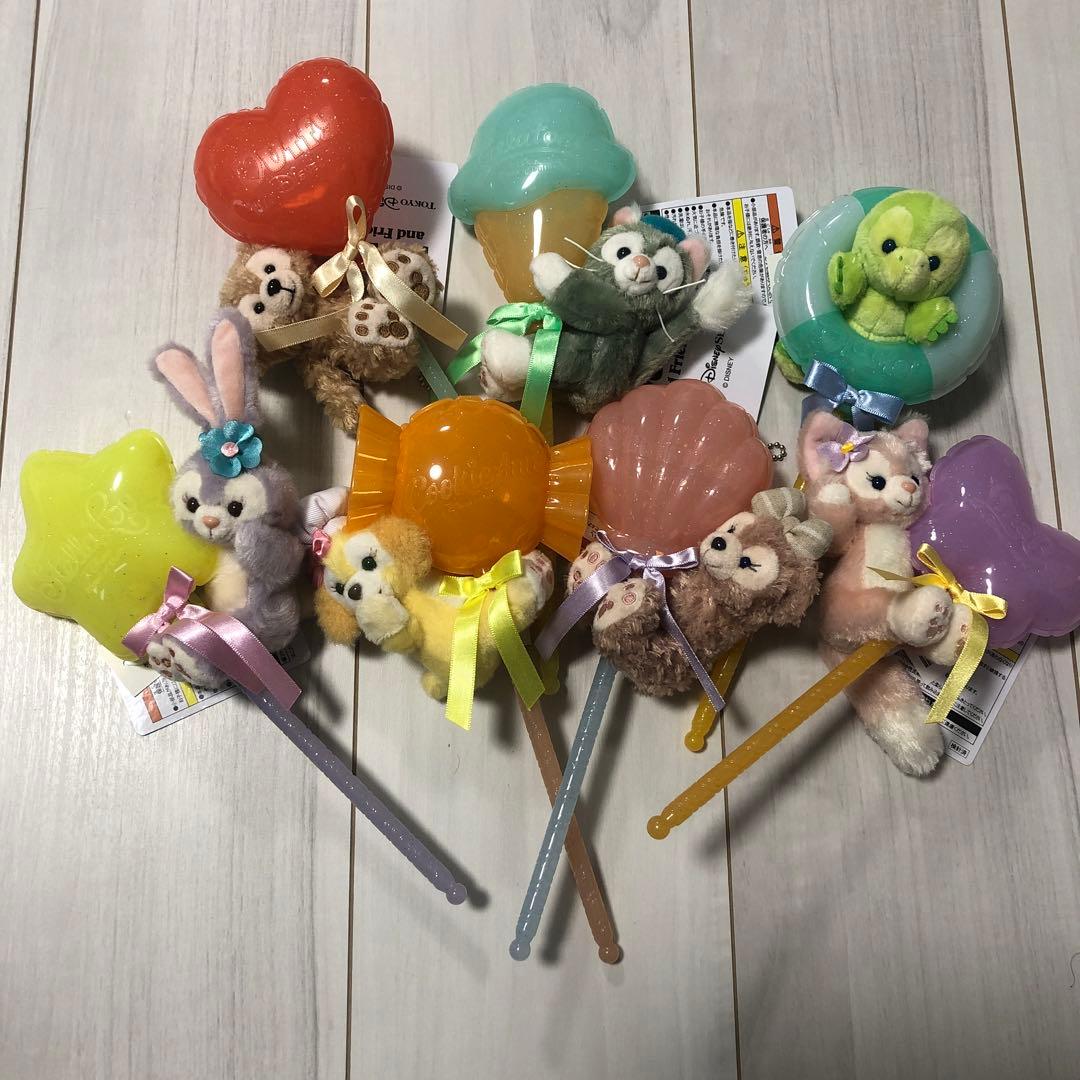 ダッフィー&フレンズ　ぬいぐるみ　スティック　キーホルダー　まとめ売り