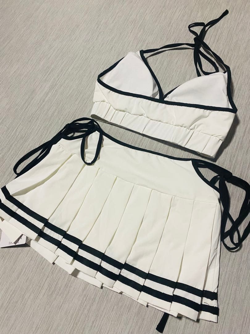 即日発送❣️Andmary Coco pleats swimwear White