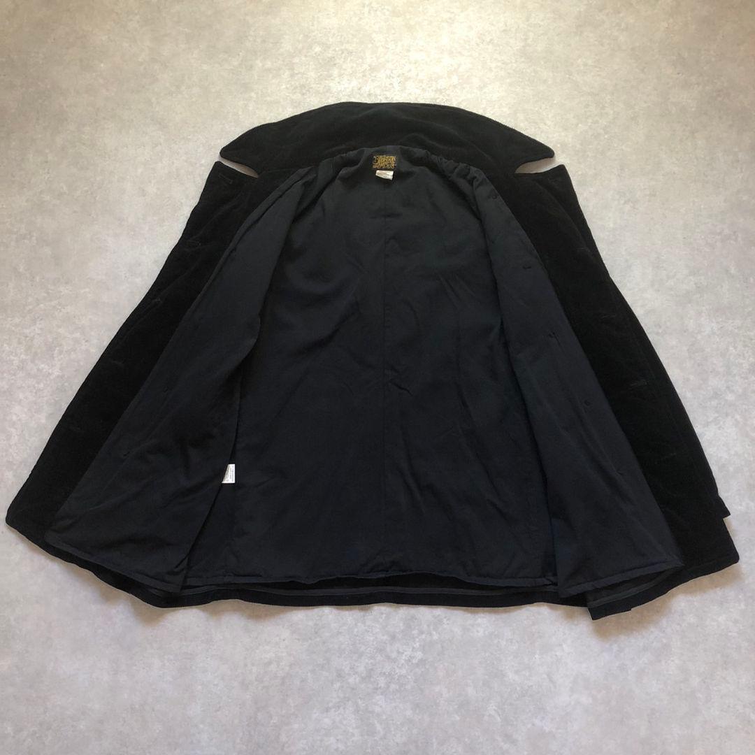 極上黒 復刻US NAVY型コーデュロイ Pコート ピーコート太畝