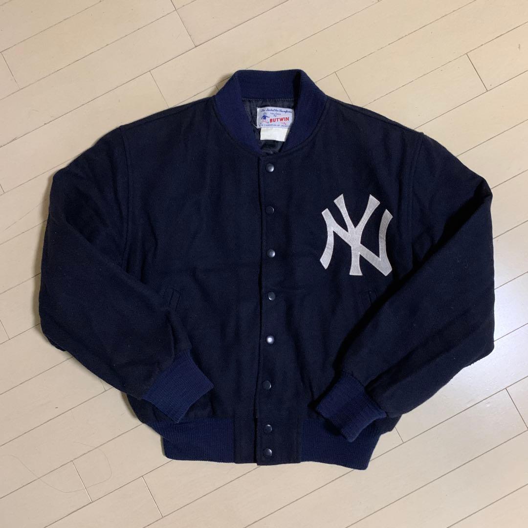 希少 BUTWIN バトウィン ヤンキース ビンテージ スタジャン 程度良好