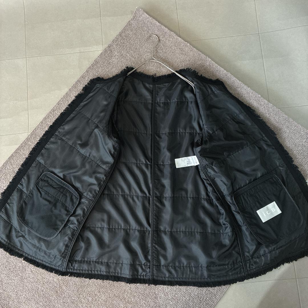はせページ♡ICB ロービングツイード ノーカラージャケット サイズ44