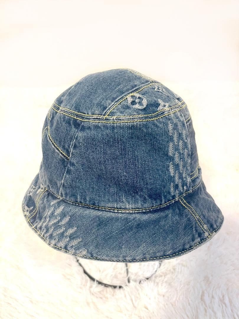 ルイヴィトン ボネ・ダミエ デニム nigoコラボ ジャイアントハット 帽子