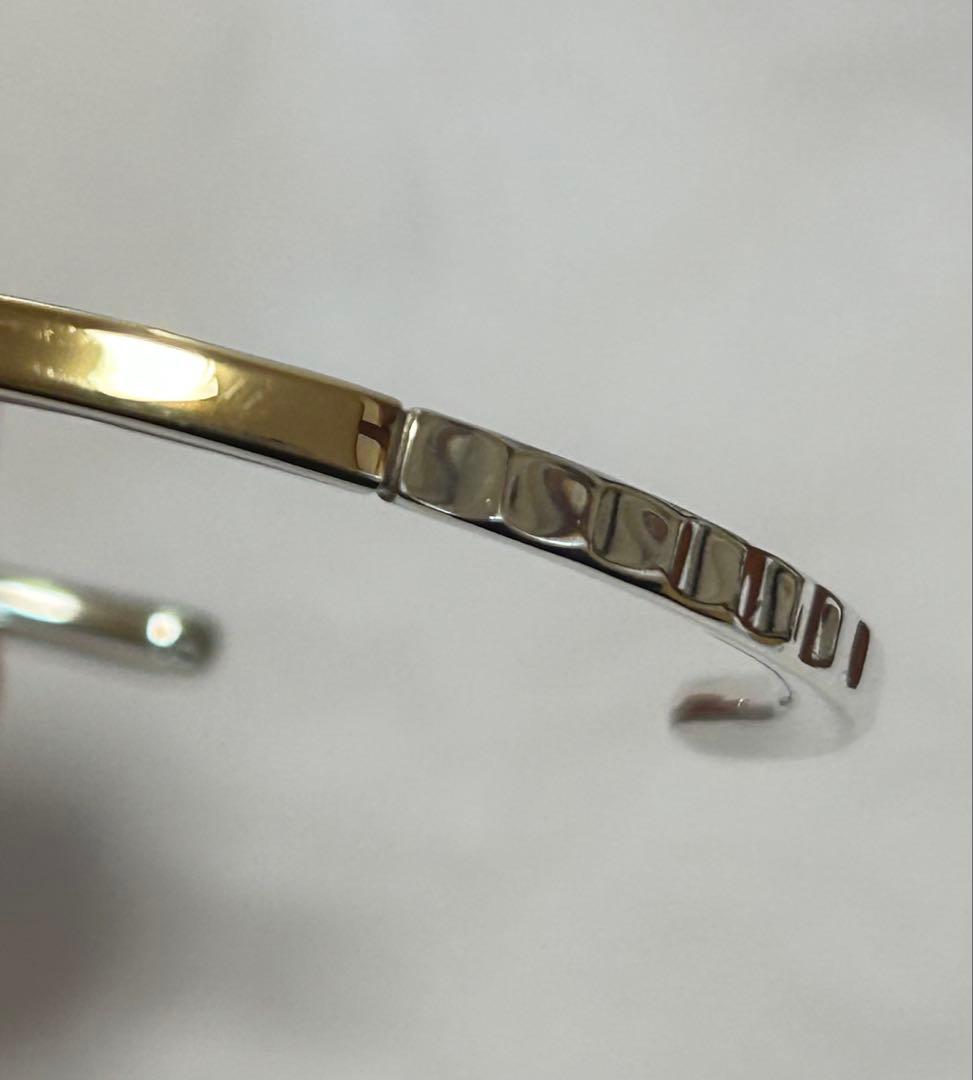 スタージュエリー　バングル　シルバー925/K10 ゴールド