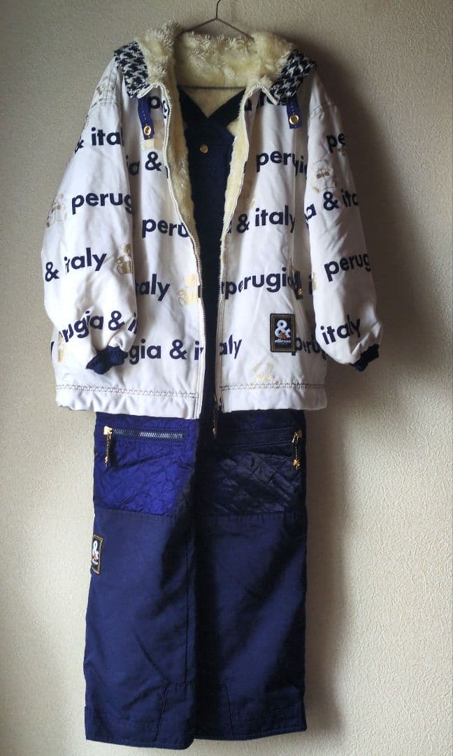 Ellesse＆Italy スキーウェア クマ柄 上下セット