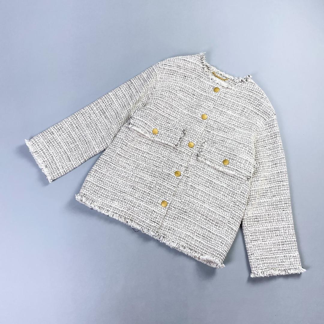 美品 ジャーナルスタンダード GIOLICAツイードジャケット 白 F*LD17