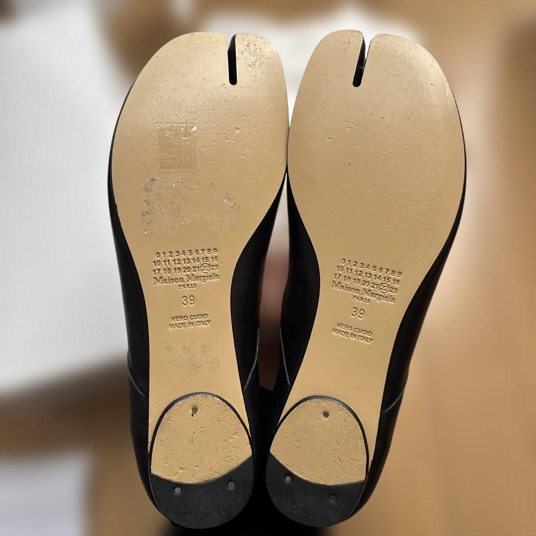 maison margiela Tabiバレエシューズ 39 Black