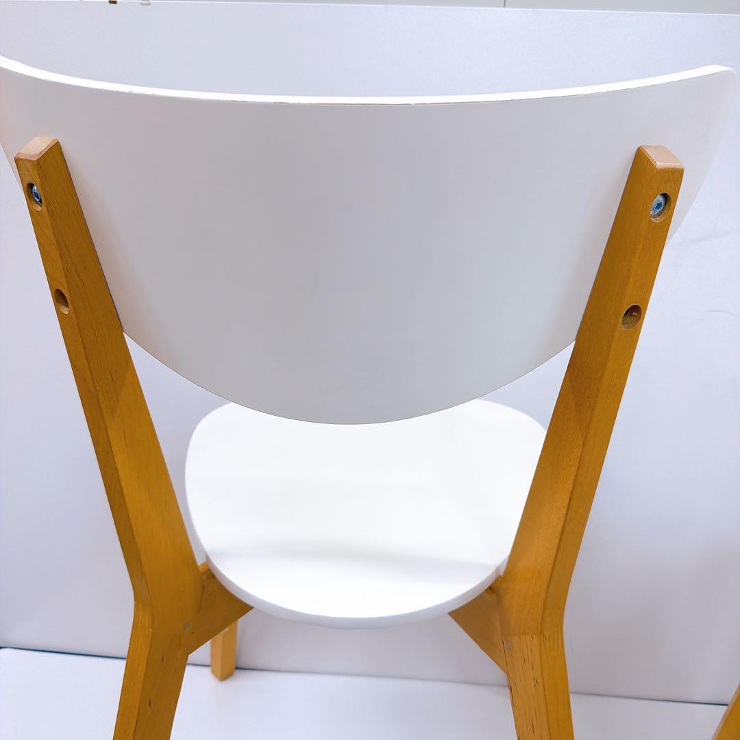 IKEA ノールドミーラ チェア 2脚セット ホワイト/バーチ