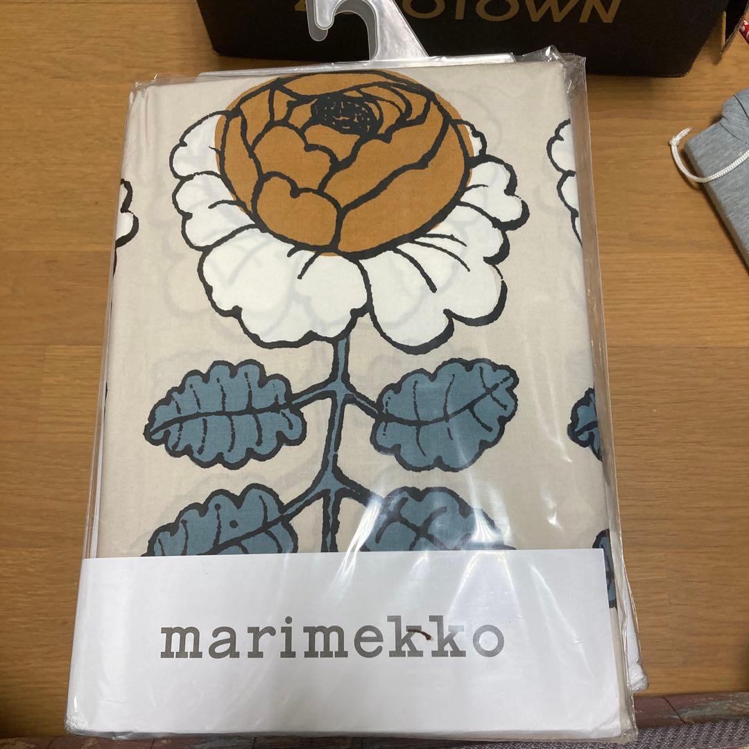 ②正規品新品 marimekko 掛け布団&枕カバー イエロー