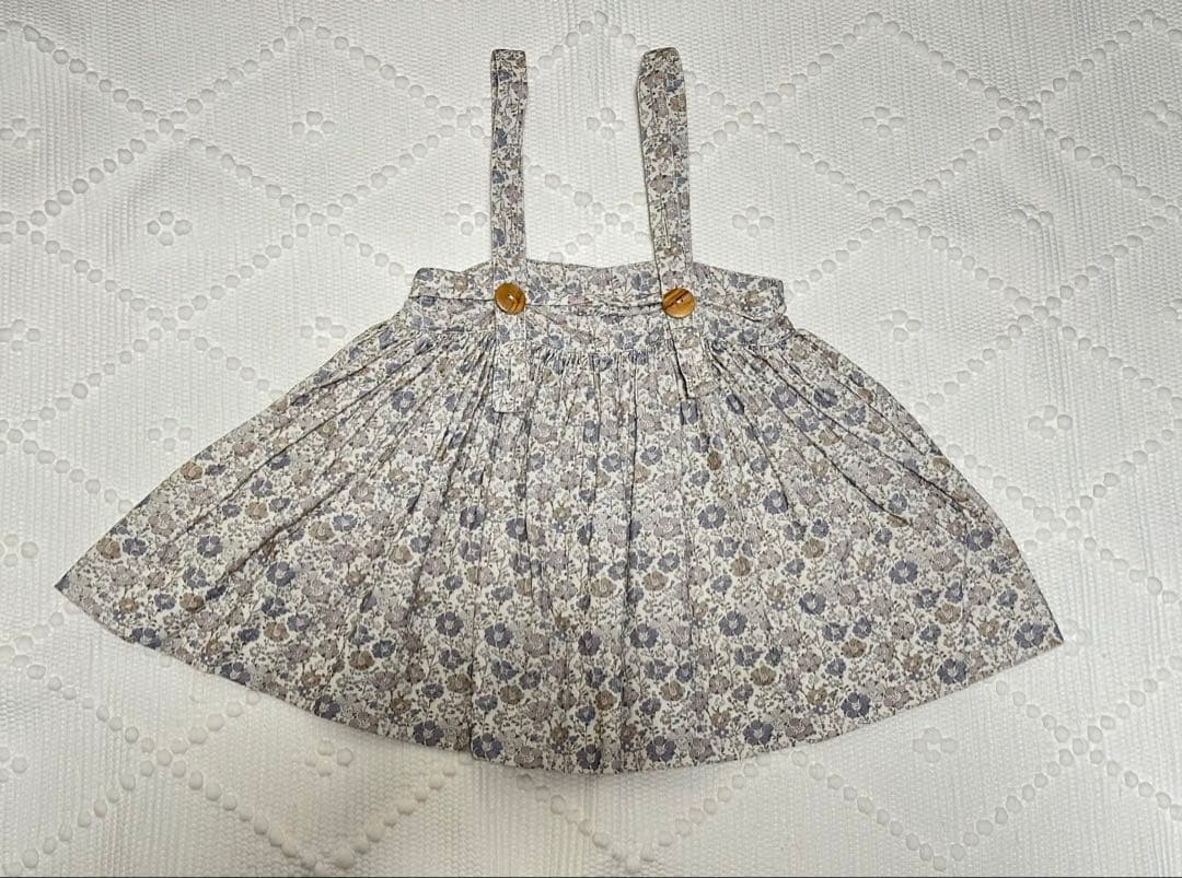スカート soor ploom Enola Pinafore FloralPrint