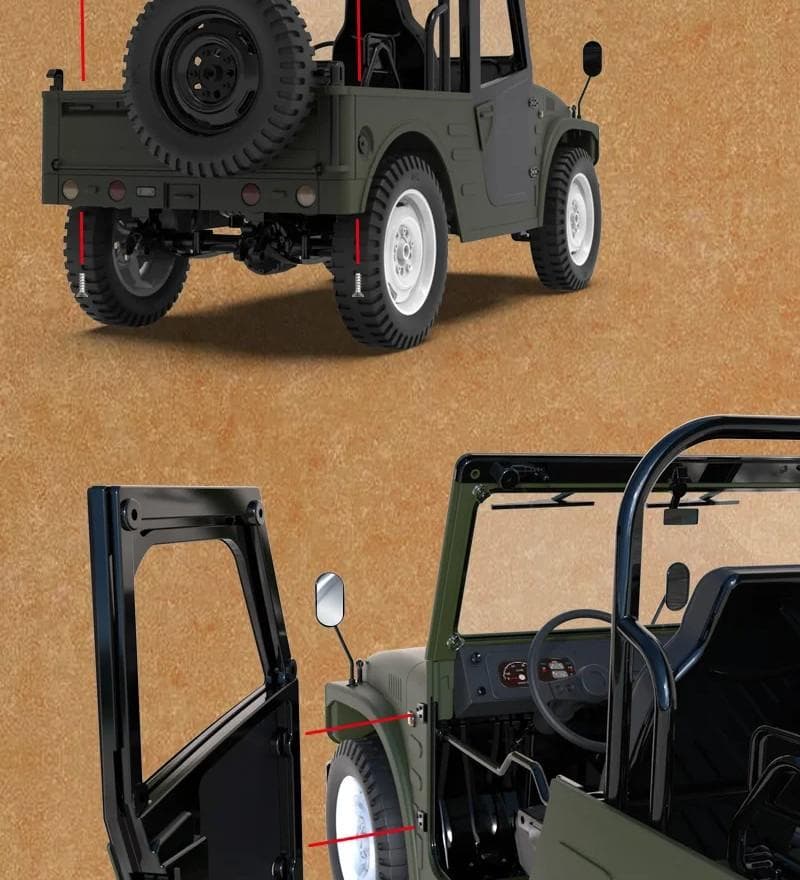 1/10 1970 スズキ 初代ジムニー LJ10 4x4 ラジコン クローラー